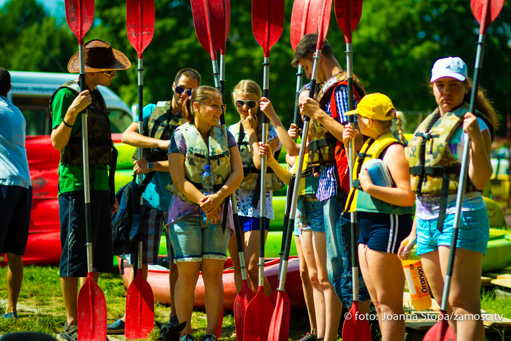 Zdjęcie doboru sprzętu kajakowego U Rudego