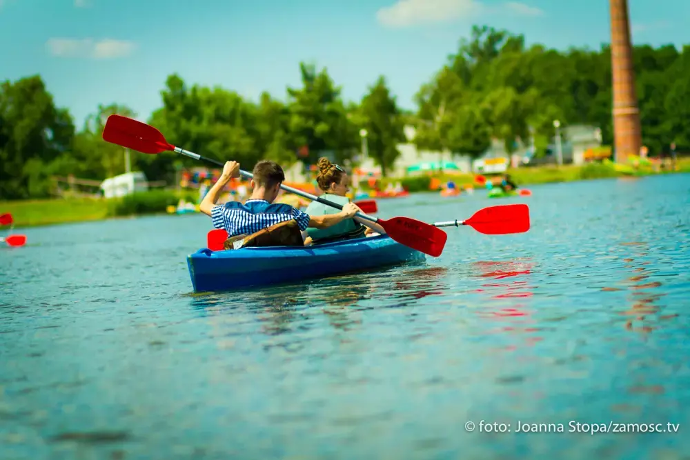 Spływ kajakowy w okolicach Zamościa.